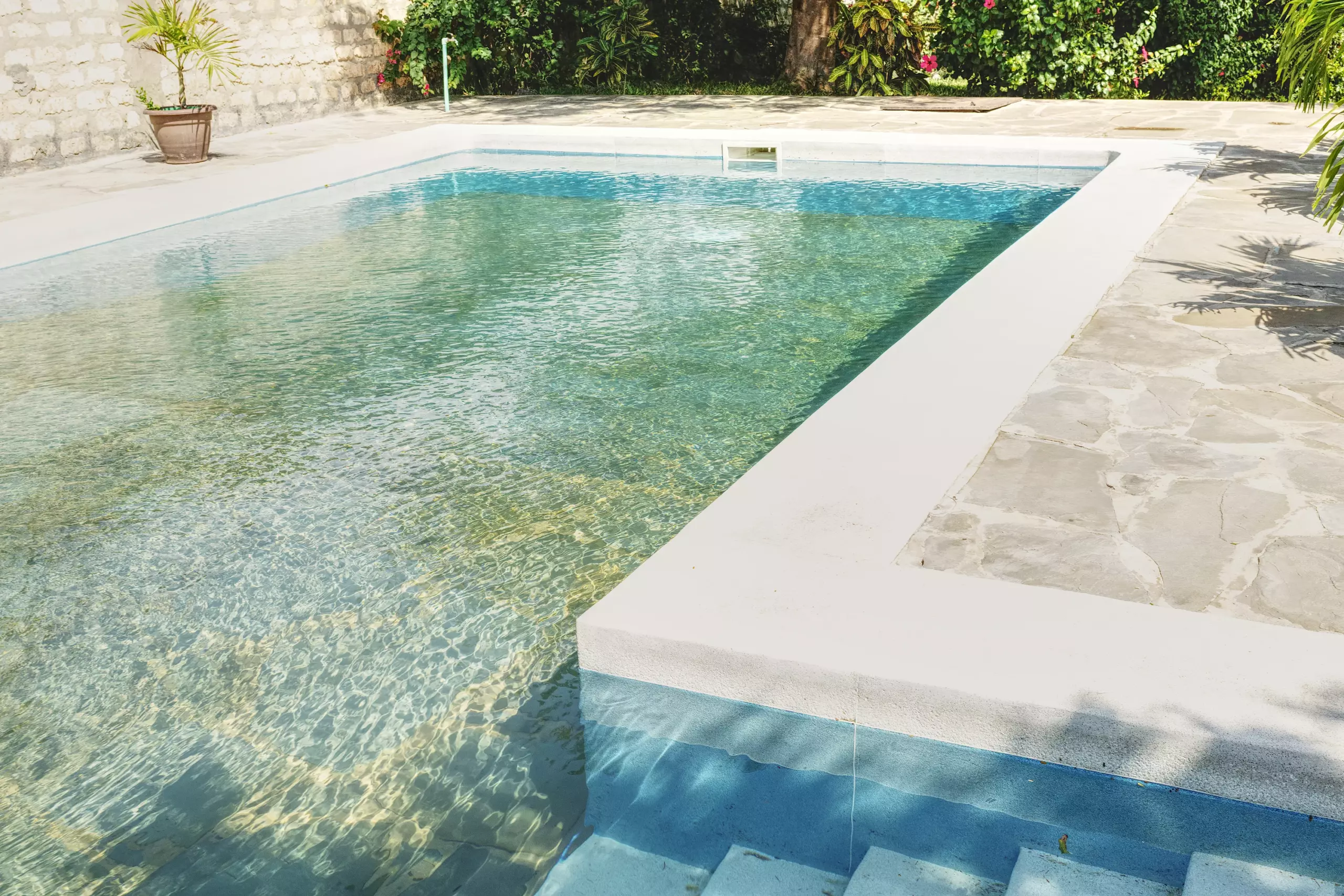 Pool area at Dacha Diani Apartments